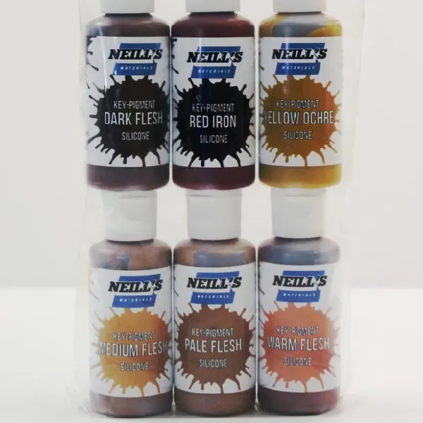 Neill's Materials Key-Pigments set 6x50g incarnato silicone
