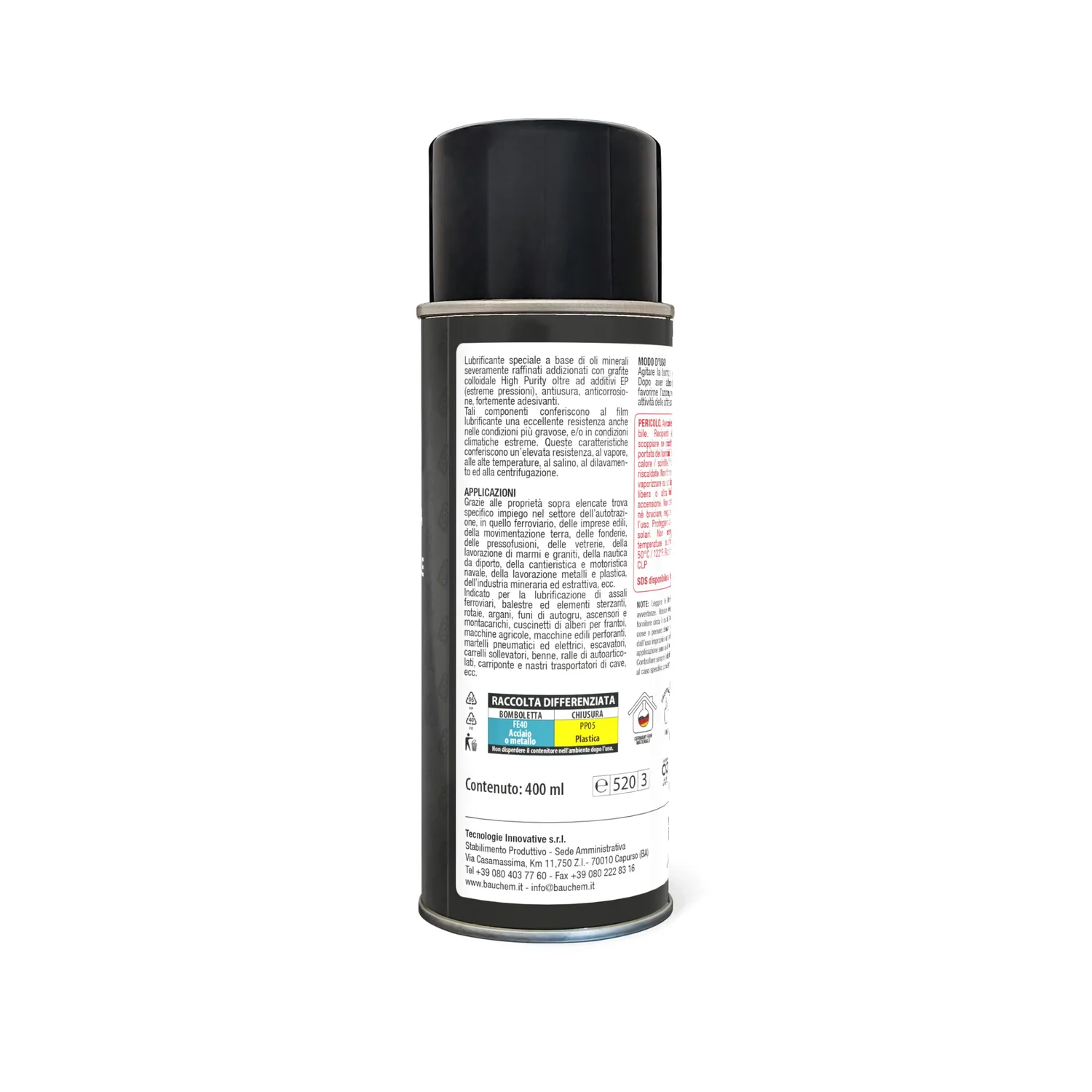 Bauchem Lubro Graf Lubrificante Grafite Spray 400 ml