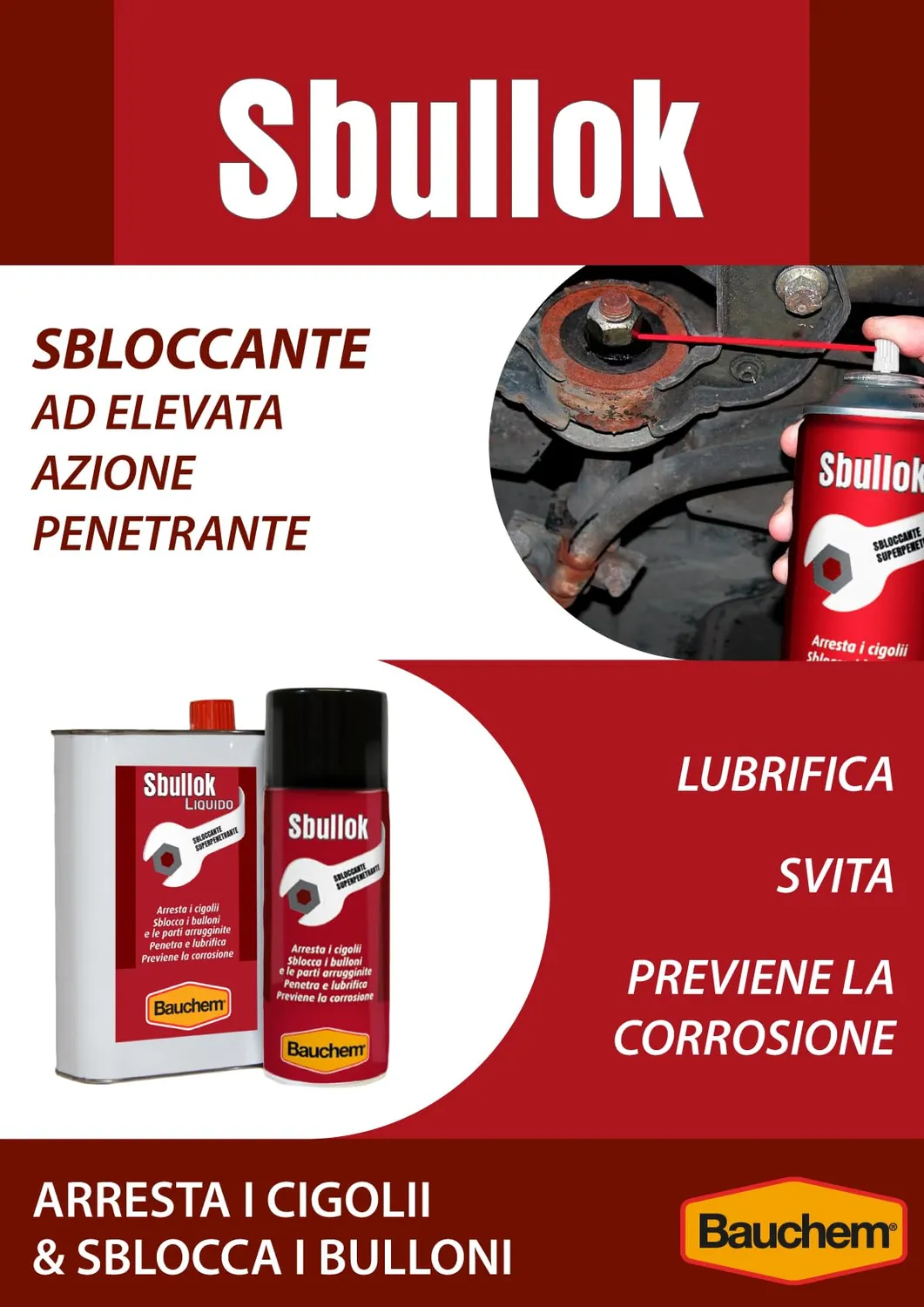 Bauchem Sbullok Spray Sbloccante Penetrante 400 ml 360°