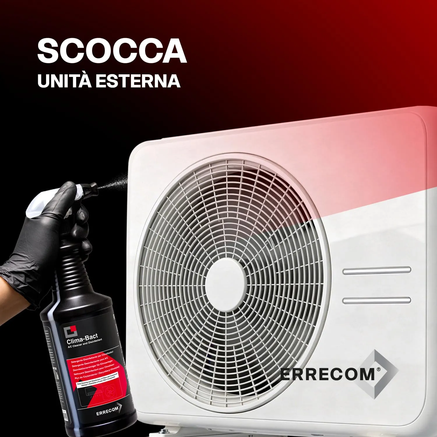 Errecom Clima-Bact detergente disinfettante climatizzatori 1L menta