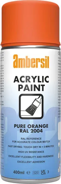 AMB Acrylic Paint 2004 Pure Orange vernice spray 6x400 ml