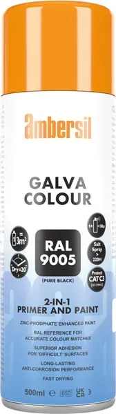 CRC AMB Galva Colour 9005 vernice spray nero 12x500ml