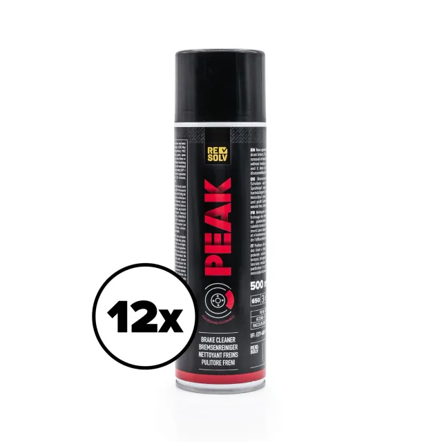 PEAK pulitore freni spray 650 ml multipack 12 pezzi officina