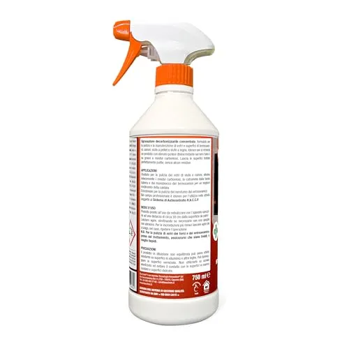 Bauchem Vetrocamini sgrassatore vetro stufa 750 ml