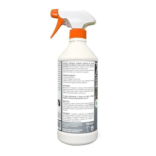 Bauchem Brillacciaio sgrassatore lucidante acciaio 750 ml senza aloni