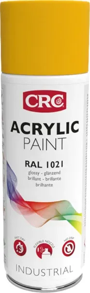 CRC Acrylic Paint 1021 vernice spray giallo colza 6x400ml