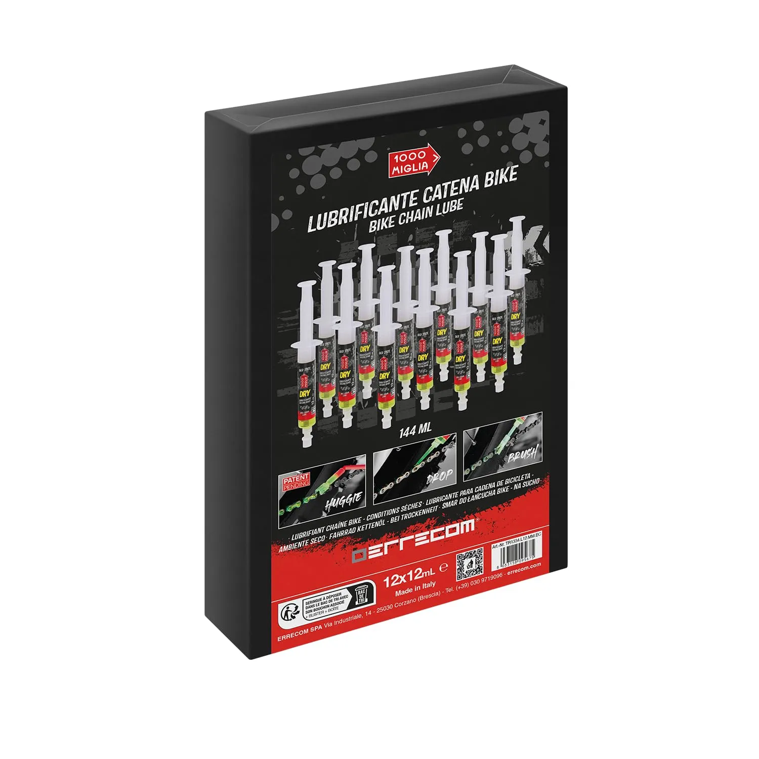 Errecom 1000 Miglia BKR 3101 lubrificante dry 12x12 ml