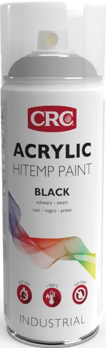 CRC Hitemp Paint vernice nera 800°C 6x400 ml