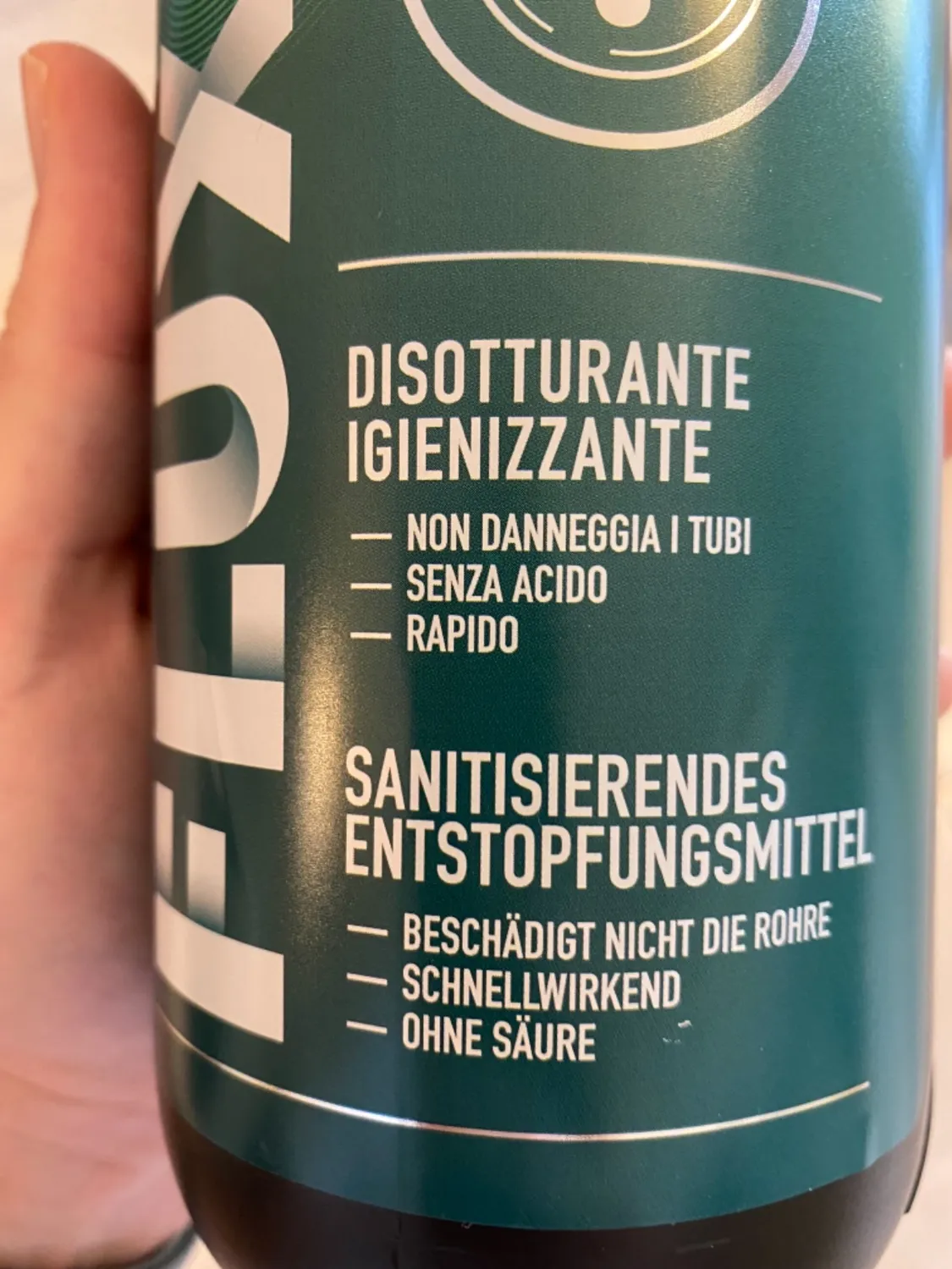 Resolv Flux Green Gel disgorgante tubi 1L anticapelli