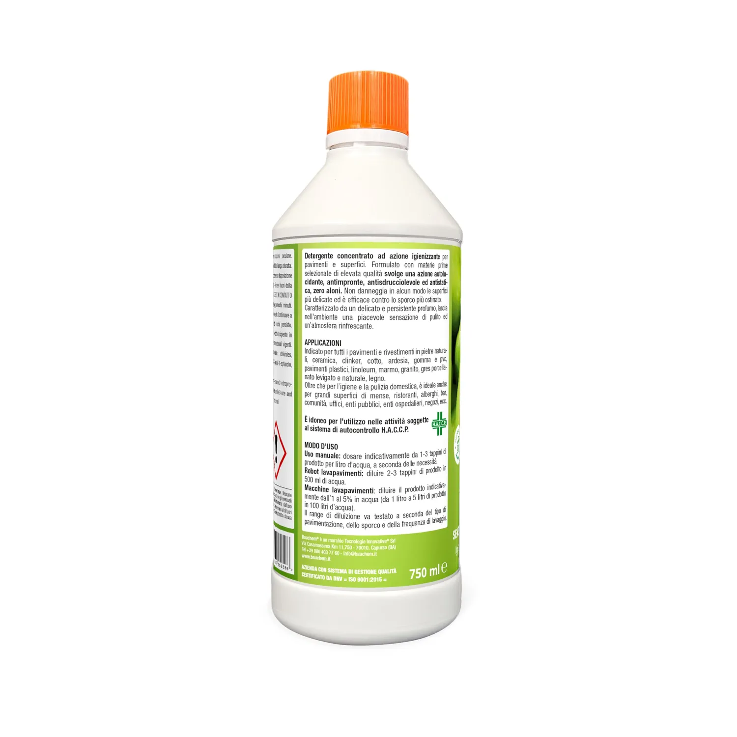 Bauchem Green Apple detergente pavimenti 750 ml mela verde