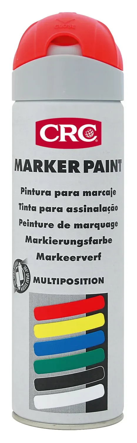 CRC Marker Paint Fluo vernice tracciante rosso 12x500ml