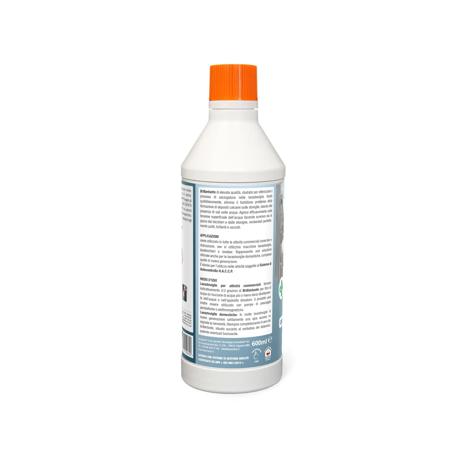 Bauchem brillantante lavastoviglie 600 ml auto asciugante