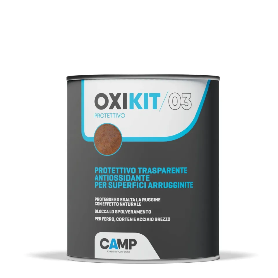 Camp Oxi Kit 03 Protettivo trasparente satinato per Corten