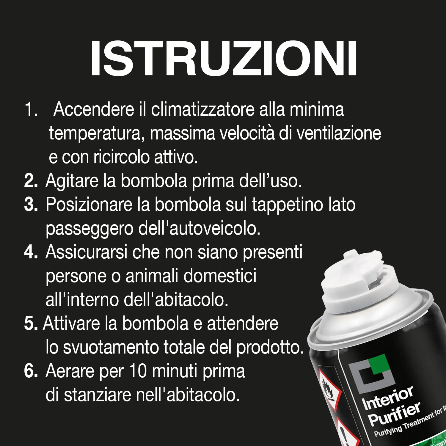 Errecom Interior Purifier spray auto one-shot menta 200 ml