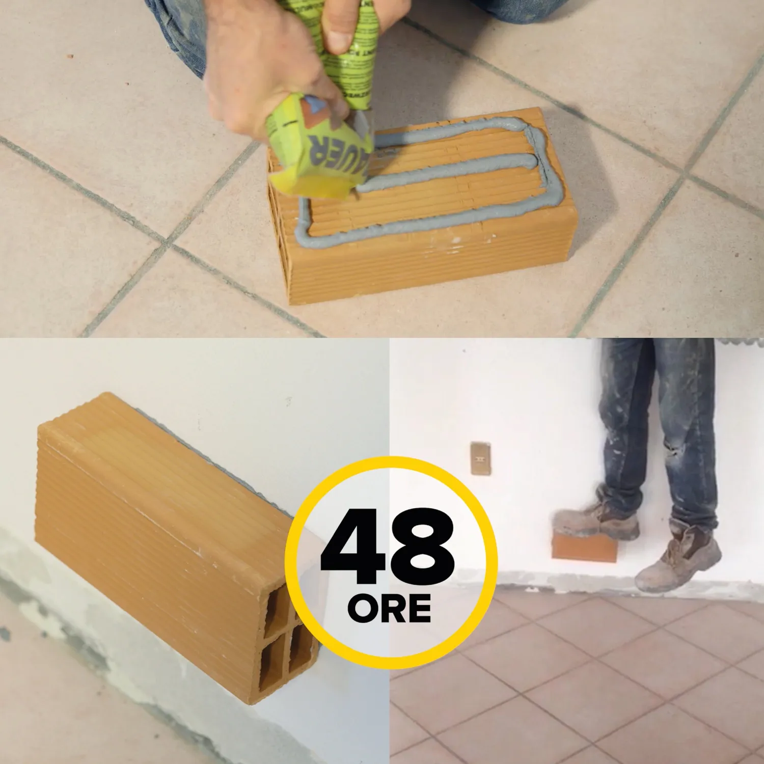 Bauer PolyCem cemento pronto uso bianco+grigio 2x2 kg