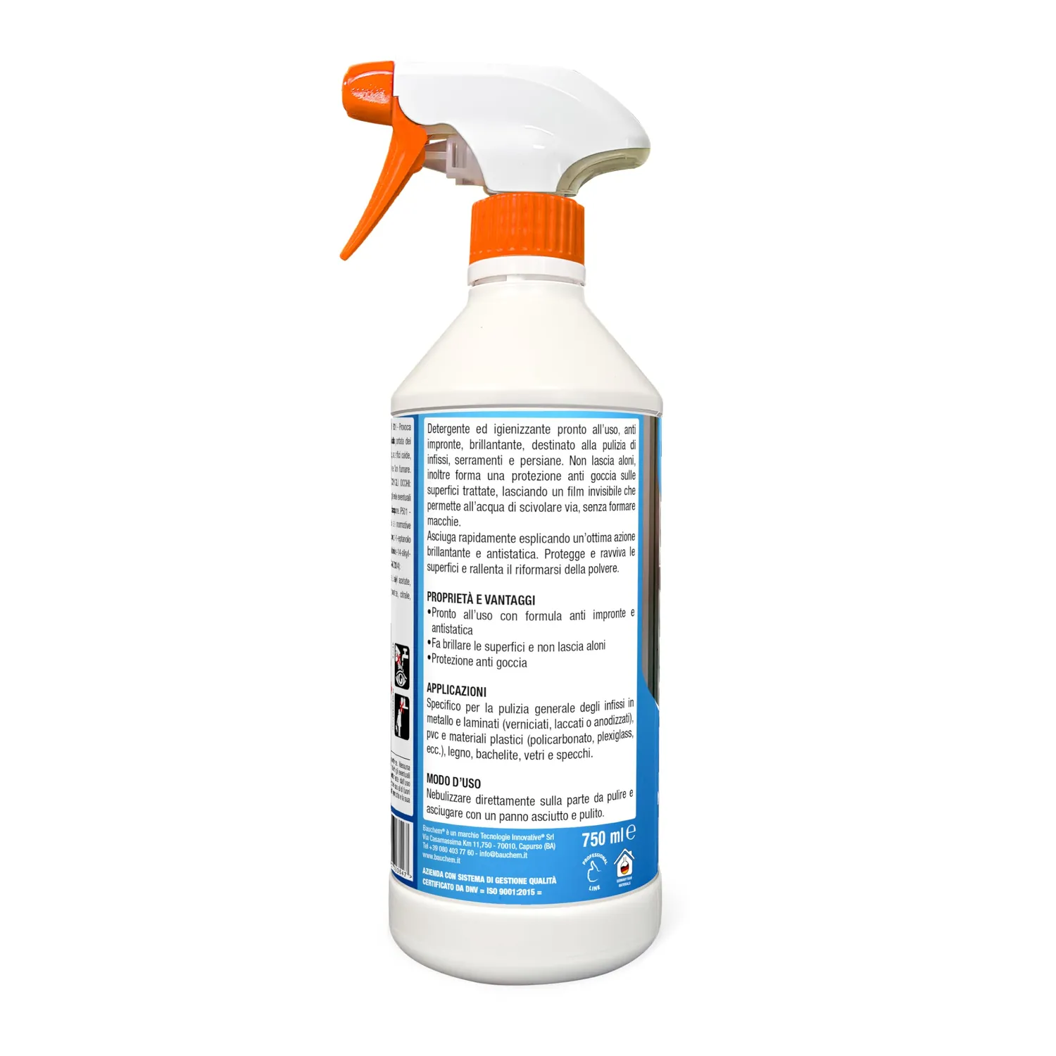 Bauchem Flash Pulitore Infissi PVC 750 ml