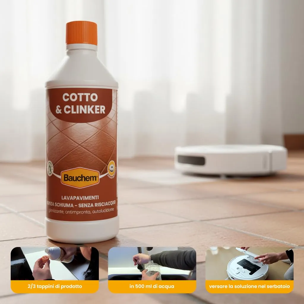 Bauchem Cotto Clinker detergente pavimenti 750 ml robot