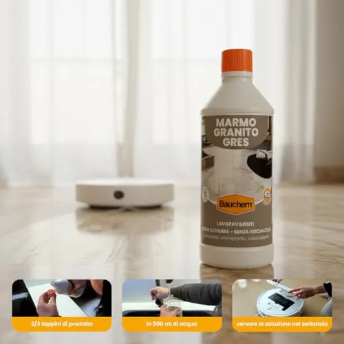 Bauchem detergente pavimenti marmo gres robot 750 ml lucida