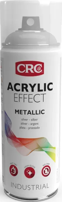 CRC Acrylic Effect Metal Silver spray argento 6x400ml