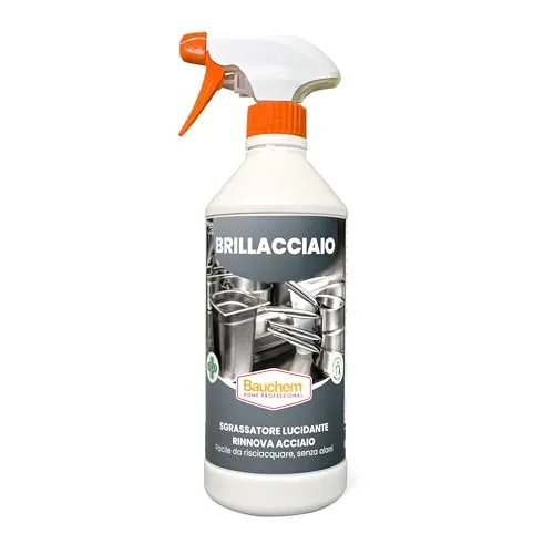 Bauchem Brillacciaio sgrassatore lucidante acciaio 750 ml senza aloni