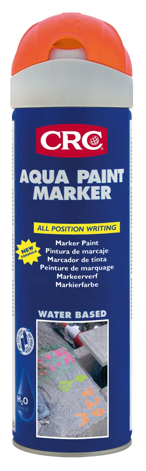 CRC Aqua Paint Marker vernice arancione fluo 12x500ml temporanea