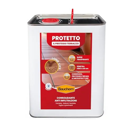 Bauchem Protetto Idrorepellente Terrazza 5 Lt nanotech