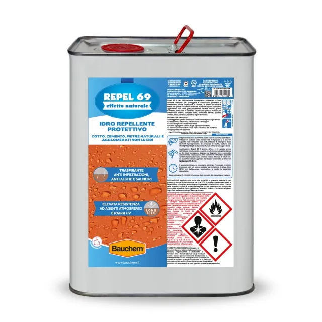 Bauchem Repel 69 Idrorepellente Naturale 5 Lt silossanico