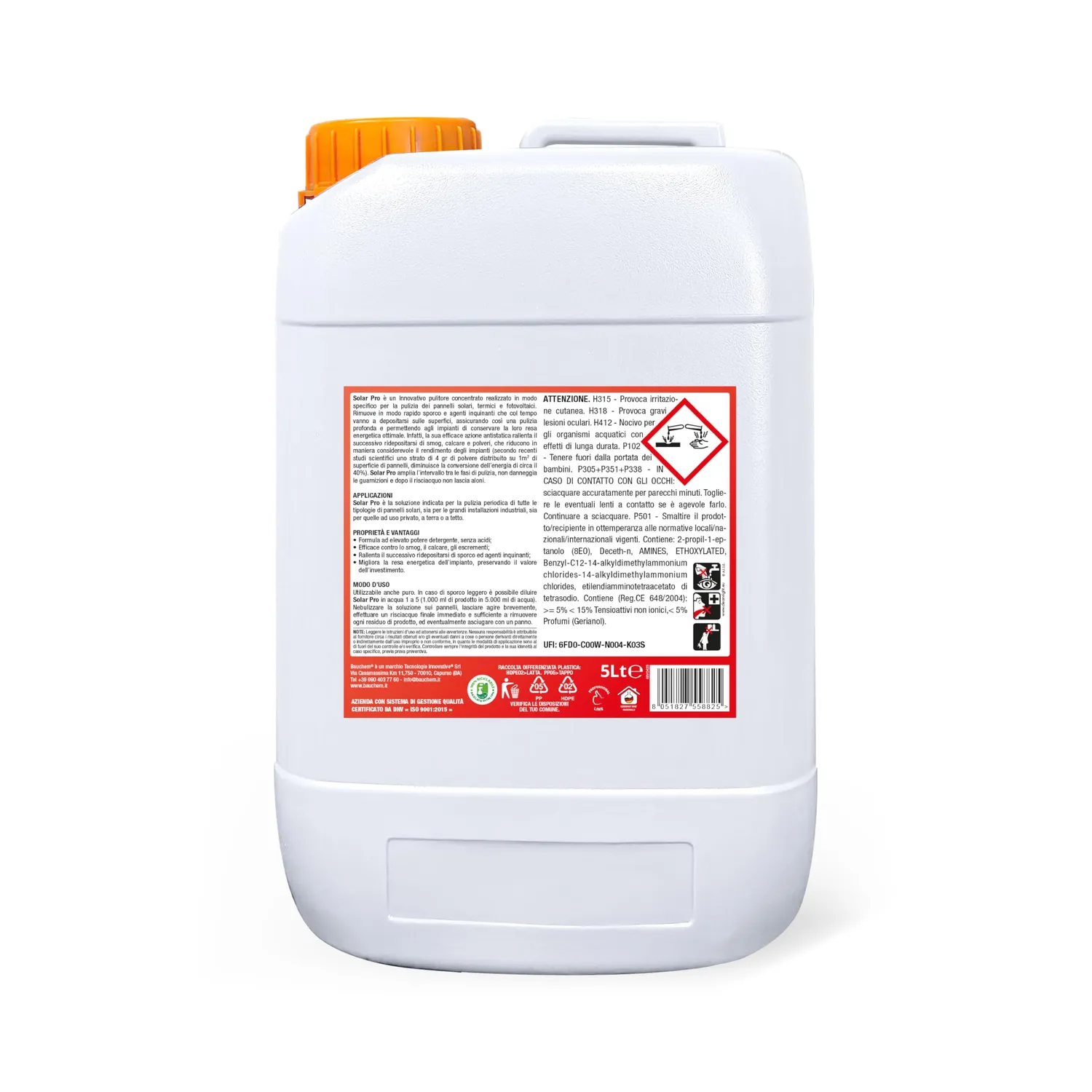 Bauchem Solar Pro Detergente Pannelli Solari 5 L