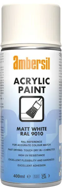 Ambersil Acrylic Paint 9010 vernice bianco 6x400ml