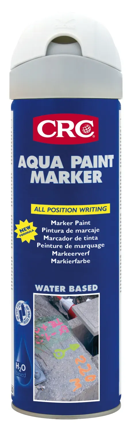 CRC Aqua Paint Marker II vernice segnaletica 12x500ml bianca