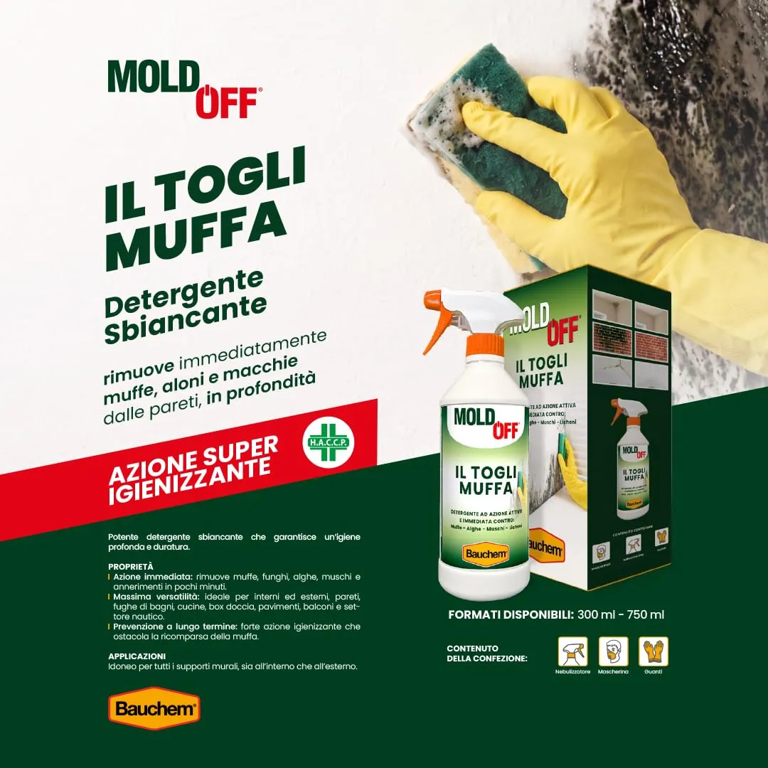 Bauchem Moldoff togli muffa spray 300 ml igienizzante