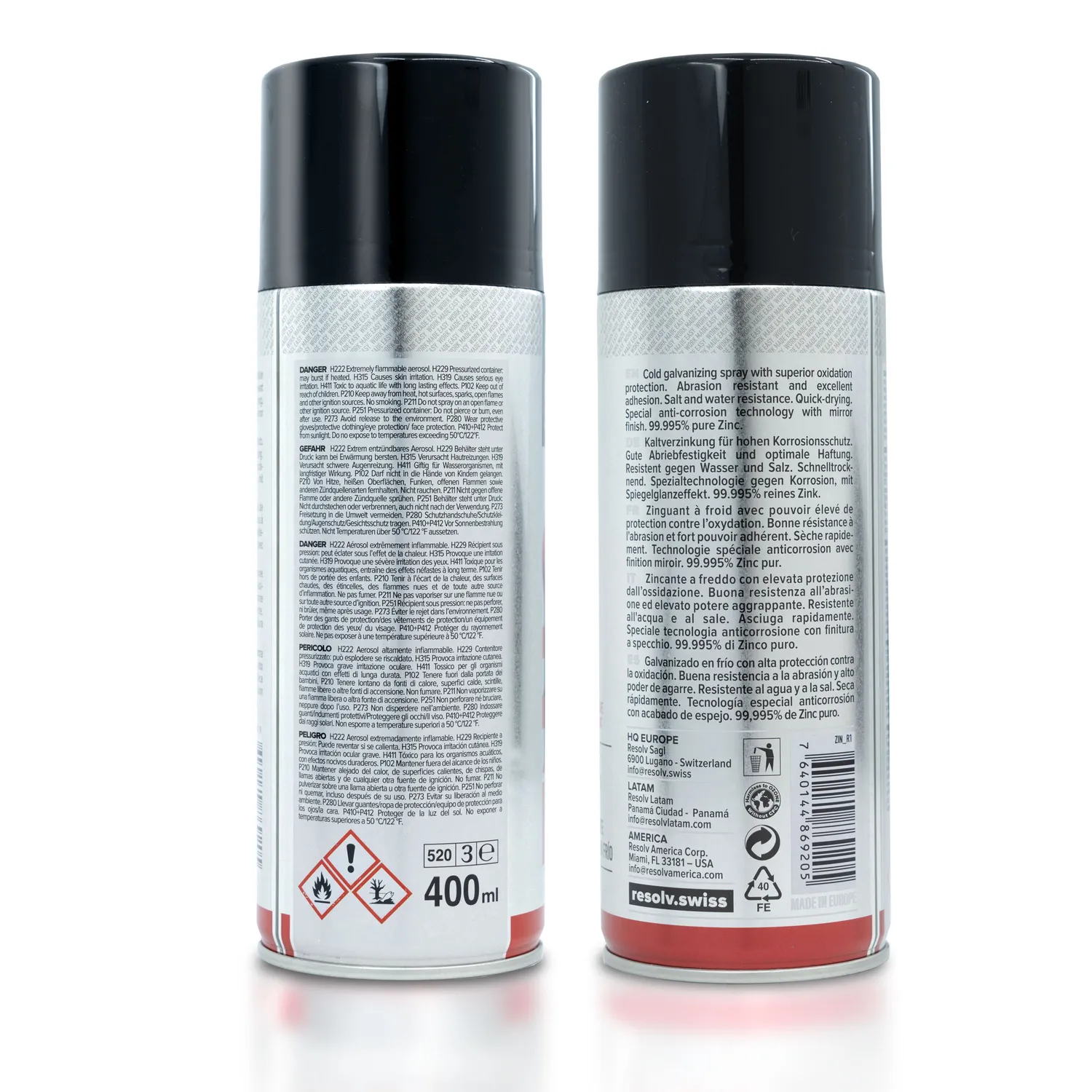 Resolv Zinc zincante spray brillante 400 ml anticorrosione