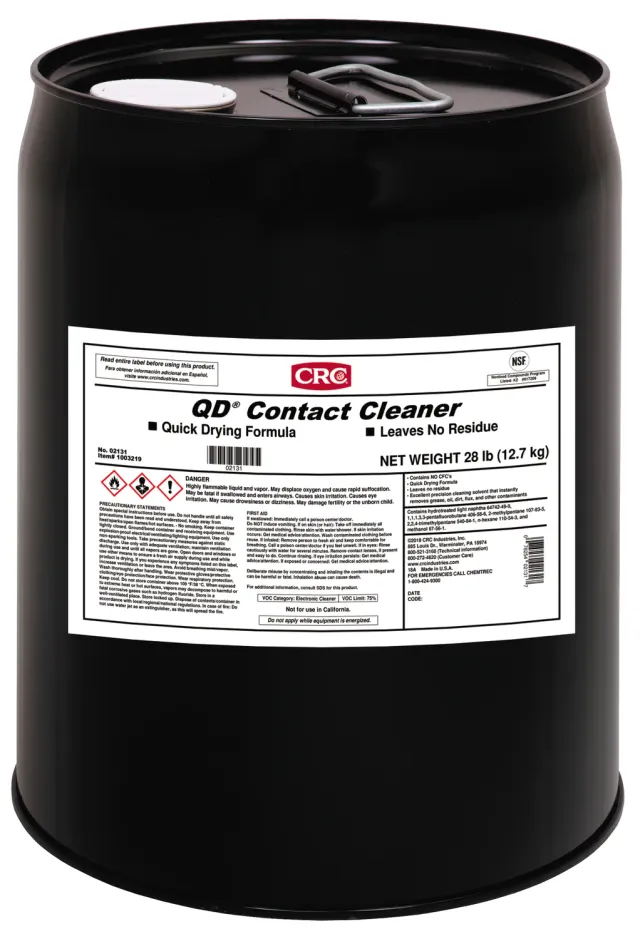 CRC QD pulitore contatti elettrici tanica 5 gal