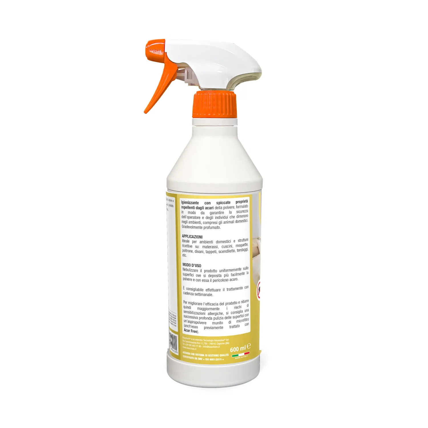 Bauchem Acar Free spray antiacari 600 ml balsamico