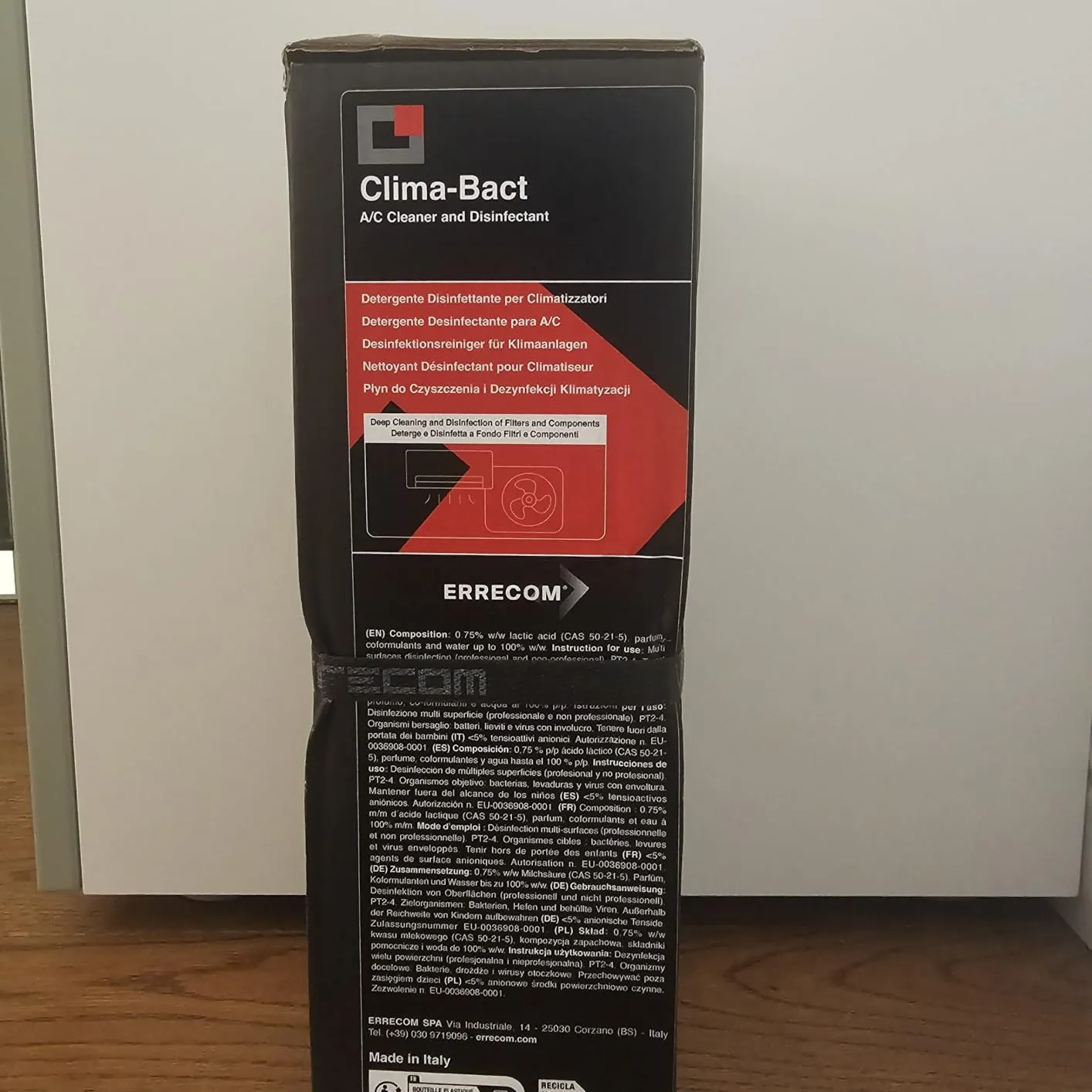 Errecom Clima-Bact detergente disinfettante climatizzatori 1L menta