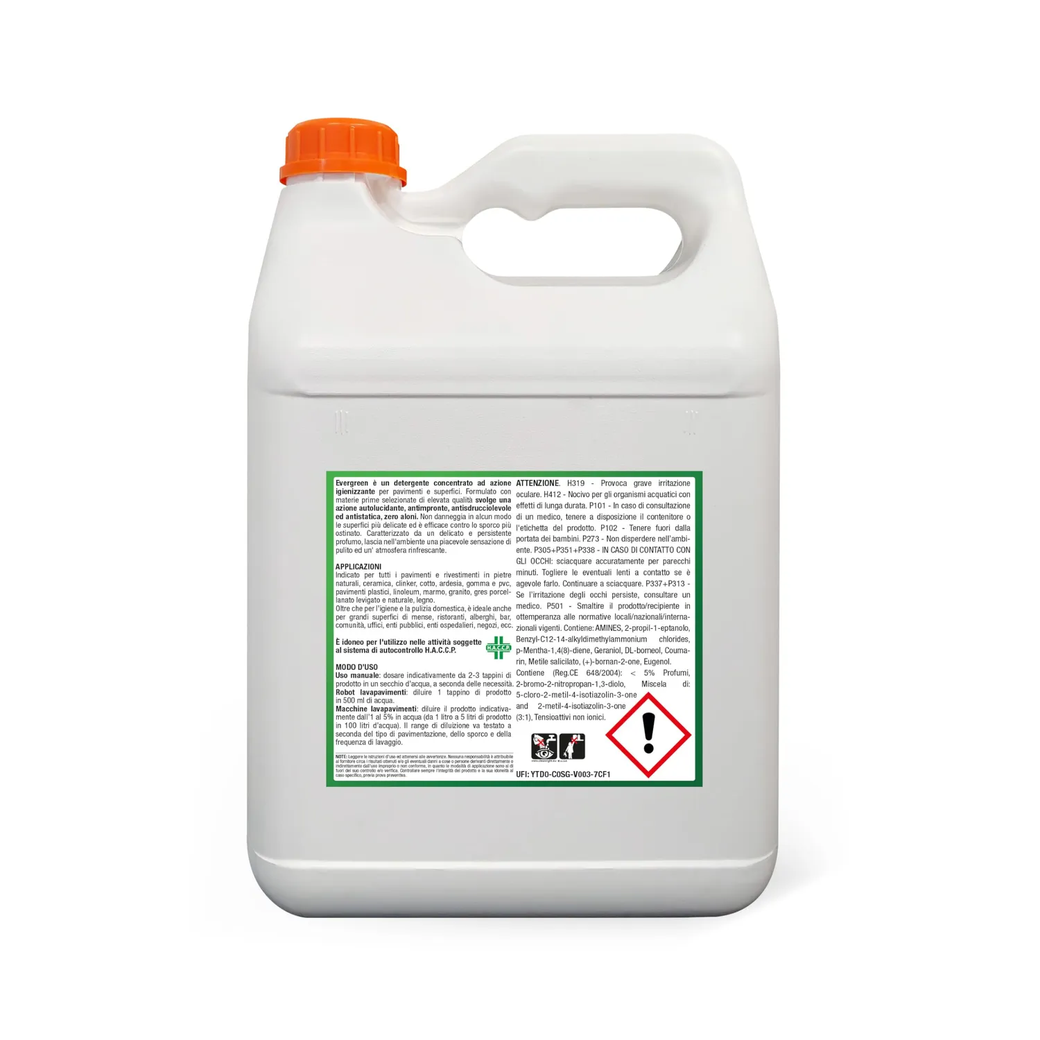 Bauchem Evergreen detergente pavimenti 5 L concentrato
