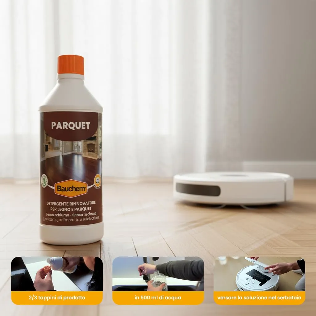 Bauchem detergente parquet 750 ml robot auto lucidante