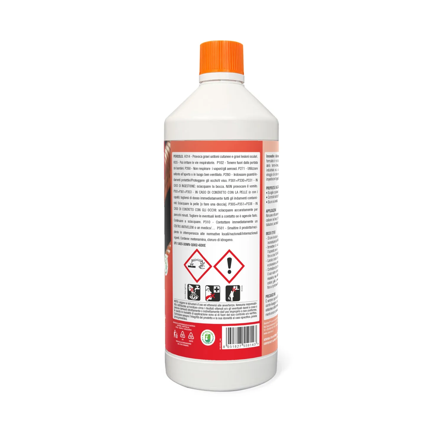 Bauchem No Cal disincrostante acido 1 Lt viraggio colore