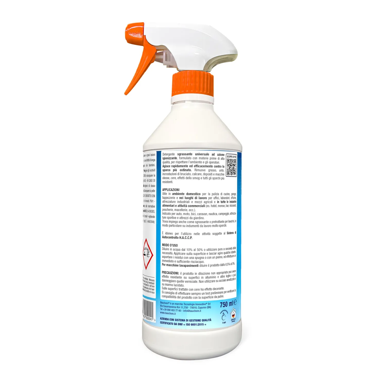 Bauchem Booster Revolution sgrassatore 750 ml HACCP