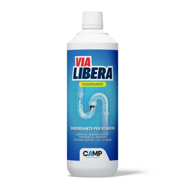 Camp Via Libera disgorgante scarichi flacone 1 L liquido