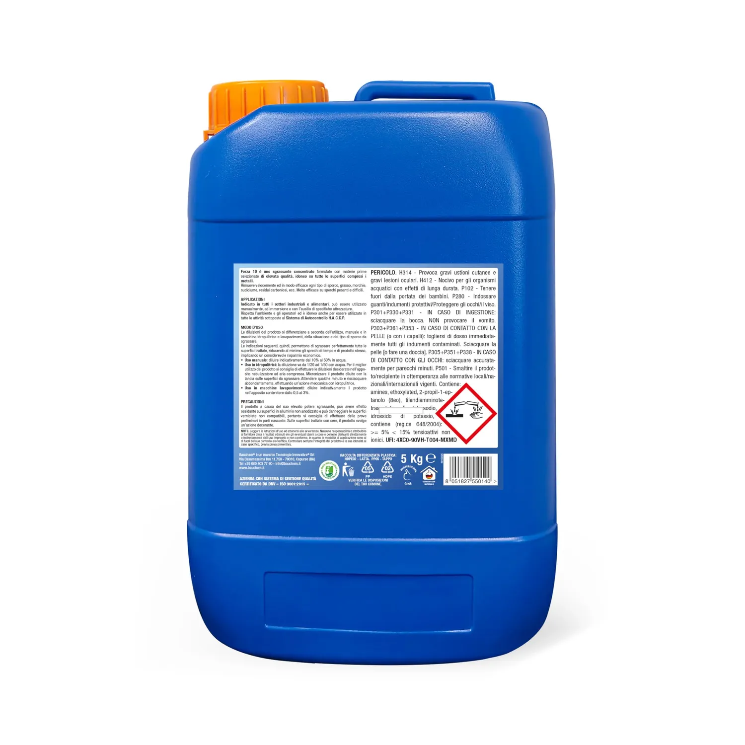Bauchem Forza 10 Sgrassatore Concentrato 5 Kg HACCP