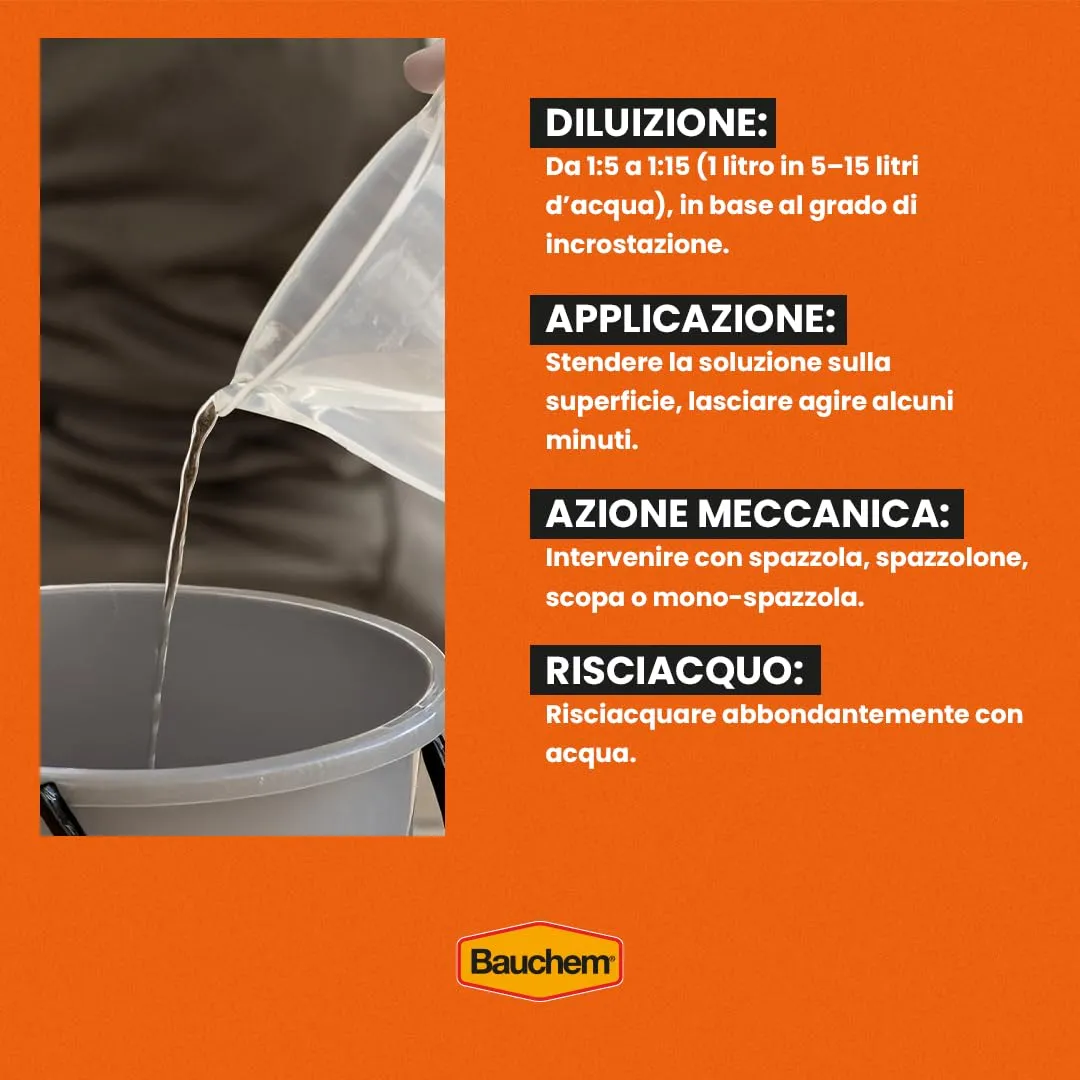 Bauchem Dekrust 100 disincrostante dopoposa 1 L acido
