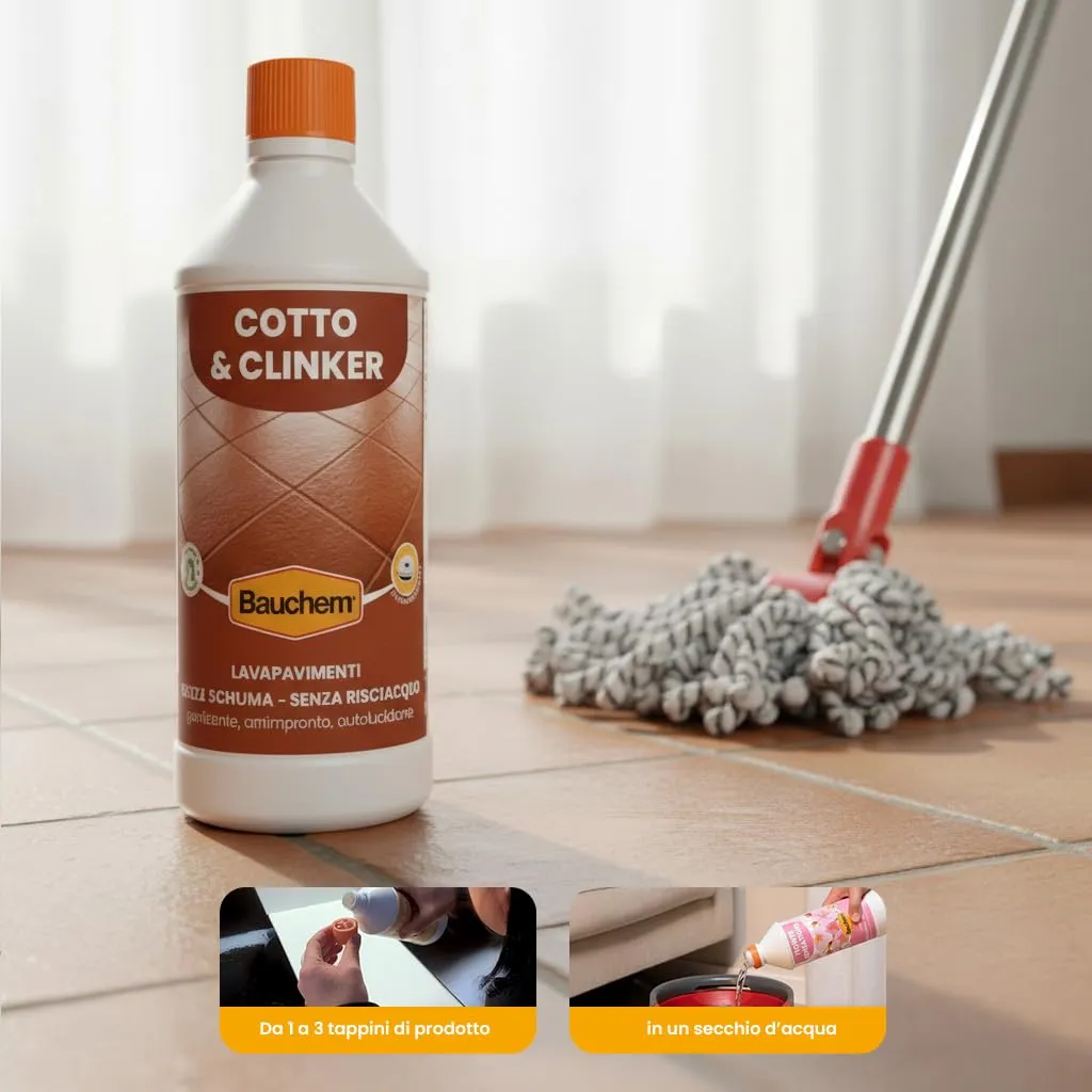 Bauchem Cotto Clinker detergente pavimenti 750 ml robot
