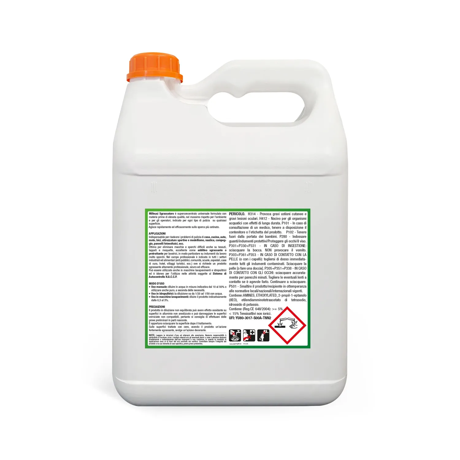 Bauchem Milleusi sgrassatore concentrato 5 Lt universale